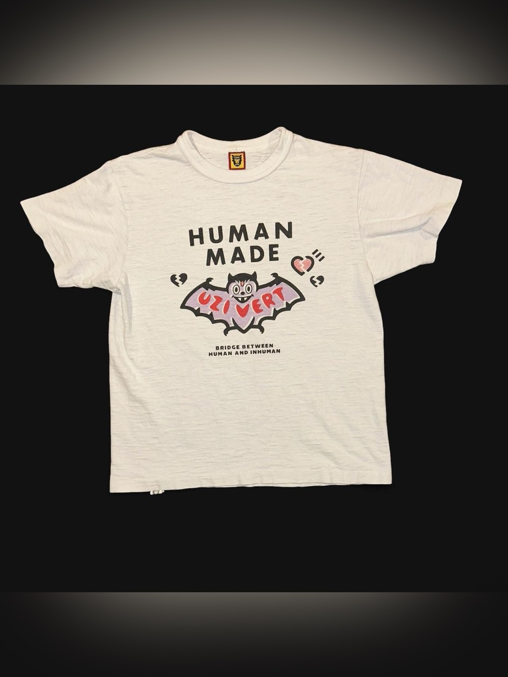 Human Made x Lil Uzi Vert T-shirt Pink Bat White Graphic TShirt